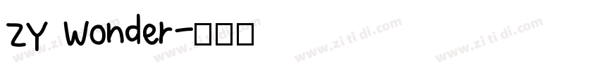 ZY Wonder字体转换